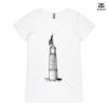 ASColour Ladies 'Bevel' V-Neck Tshirt Thumbnail