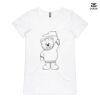 ASColour Ladies 'Bevel' V-Neck Tshirt Thumbnail