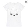 ASColour Ladies 'Bevel' V-Neck Tshirt Thumbnail