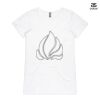 ASColour Ladies 'Bevel' V-Neck Tshirt Thumbnail