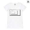 ASColour Ladies 'Bevel' V-Neck Tshirt Thumbnail