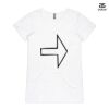 ASColour Ladies 'Bevel' V-Neck Tshirt Thumbnail