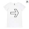 ASColour Ladies 'Bevel' V-Neck Tshirt Thumbnail