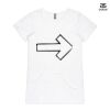 ASColour Ladies 'Bevel' V-Neck Tshirt Thumbnail