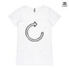 ASColour Ladies 'Bevel' V-Neck Tshirt Thumbnail