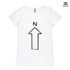 ASColour Ladies 'Bevel' V-Neck Tshirt Thumbnail