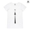 ASColour Ladies 'Bevel' V-Neck Tshirt Thumbnail