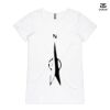 ASColour Ladies 'Bevel' V-Neck Tshirt Thumbnail