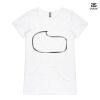 ASColour Ladies 'Bevel' V-Neck Tshirt Thumbnail