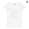 ASColour Ladies 'Bevel' V-Neck Tshirt Thumbnail