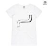 ASColour Ladies 'Bevel' V-Neck Tshirt Thumbnail