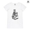 ASColour Ladies 'Bevel' V-Neck Tshirt Thumbnail