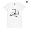 ASColour Ladies 'Bevel' V-Neck Tshirt Thumbnail