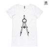ASColour Ladies 'Bevel' V-Neck Tshirt Thumbnail