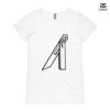 ASColour Ladies 'Bevel' V-Neck Tshirt Thumbnail