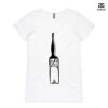 ASColour Ladies 'Bevel' V-Neck Tshirt Thumbnail