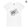 ASColour Ladies 'Bevel' V-Neck Tshirt Thumbnail