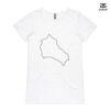 ASColour Ladies 'Bevel' V-Neck Tshirt Thumbnail