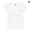 ASColour Ladies 'Bevel' V-Neck Tshirt Thumbnail