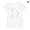 ASColour Ladies 'Bevel' V-Neck Tshirt Thumbnail