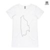 ASColour Ladies 'Bevel' V-Neck Tshirt Thumbnail
