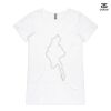 ASColour Ladies 'Bevel' V-Neck Tshirt Thumbnail