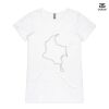 ASColour Ladies 'Bevel' V-Neck Tshirt Thumbnail