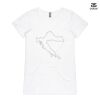 ASColour Ladies 'Bevel' V-Neck Tshirt Thumbnail