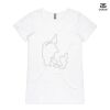 ASColour Ladies 'Bevel' V-Neck Tshirt Thumbnail