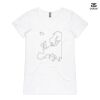 ASColour Ladies 'Bevel' V-Neck Tshirt Thumbnail