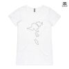 ASColour Ladies 'Bevel' V-Neck Tshirt Thumbnail