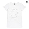 ASColour Ladies 'Bevel' V-Neck Tshirt Thumbnail