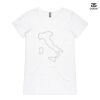 ASColour Ladies 'Bevel' V-Neck Tshirt Thumbnail