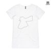 ASColour Ladies 'Bevel' V-Neck Tshirt Thumbnail