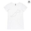 ASColour Ladies 'Bevel' V-Neck Tshirt Thumbnail