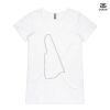 ASColour Ladies 'Bevel' V-Neck Tshirt Thumbnail