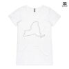 ASColour Ladies 'Bevel' V-Neck Tshirt Thumbnail
