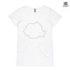 ASColour Ladies 'Bevel' V-Neck Tshirt Thumbnail