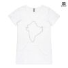 ASColour Ladies 'Bevel' V-Neck Tshirt Thumbnail