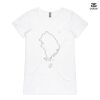 ASColour Ladies 'Bevel' V-Neck Tshirt Thumbnail