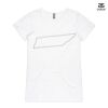 ASColour Ladies 'Bevel' V-Neck Tshirt Thumbnail