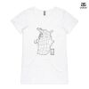 ASColour Ladies 'Bevel' V-Neck Tshirt Thumbnail
