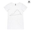 ASColour Ladies 'Bevel' V-Neck Tshirt Thumbnail