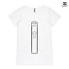 ASColour Ladies 'Bevel' V-Neck Tshirt Thumbnail