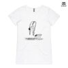 ASColour Ladies 'Bevel' V-Neck Tshirt Thumbnail