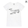 ASColour Ladies 'Bevel' V-Neck Tshirt Thumbnail