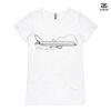 ASColour Ladies 'Bevel' V-Neck Tshirt Thumbnail