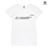 ASColour Ladies 'Bevel' V-Neck Tshirt Thumbnail