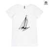 ASColour Ladies 'Bevel' V-Neck Tshirt Thumbnail