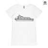ASColour Ladies 'Bevel' V-Neck Tshirt Thumbnail